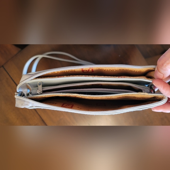 STONE MOUNTAIN ||  Blue-Gray Multi Pocket  Compartment Handbag  👜 - Picture 11 of 13